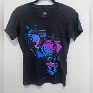 Disney Marvel Black Panther Purple Blue T-Shirt Size Small